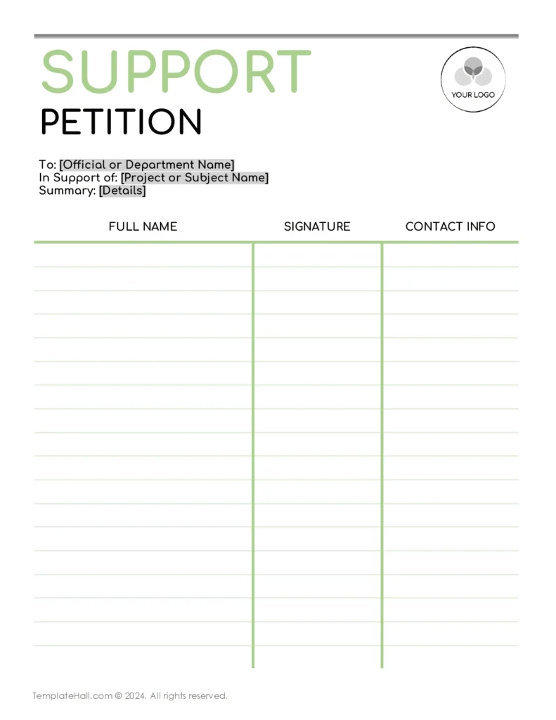10 Free Petition Templates Word Google Doc PDF 