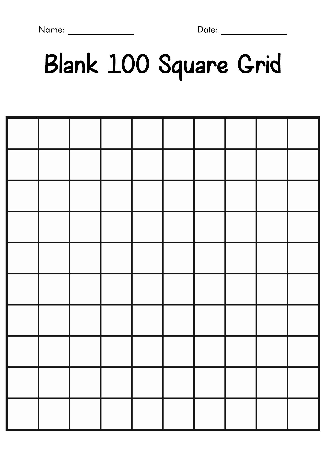 Printable Blank Math Sheets