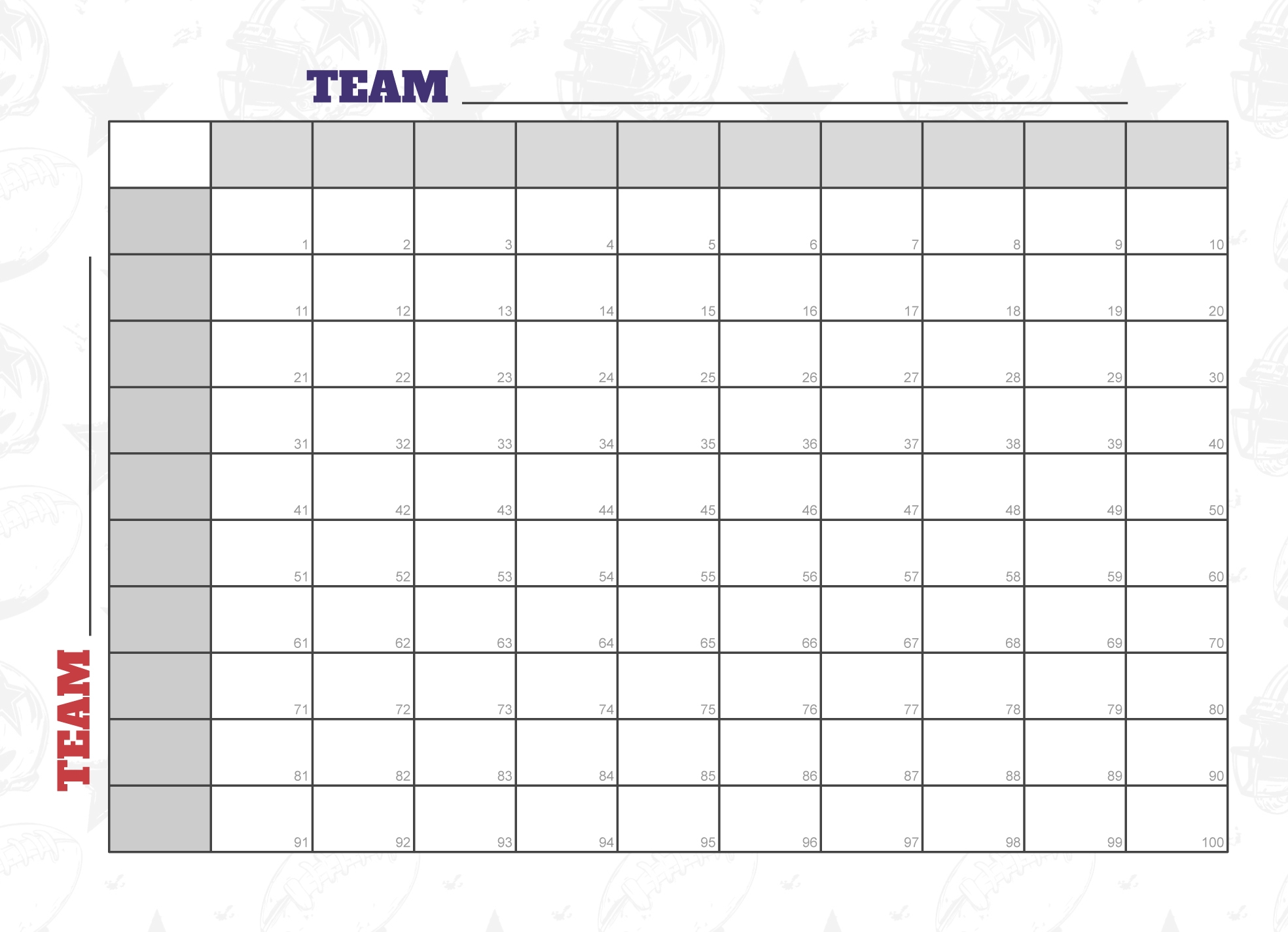 Blank List Printable Squares Grids