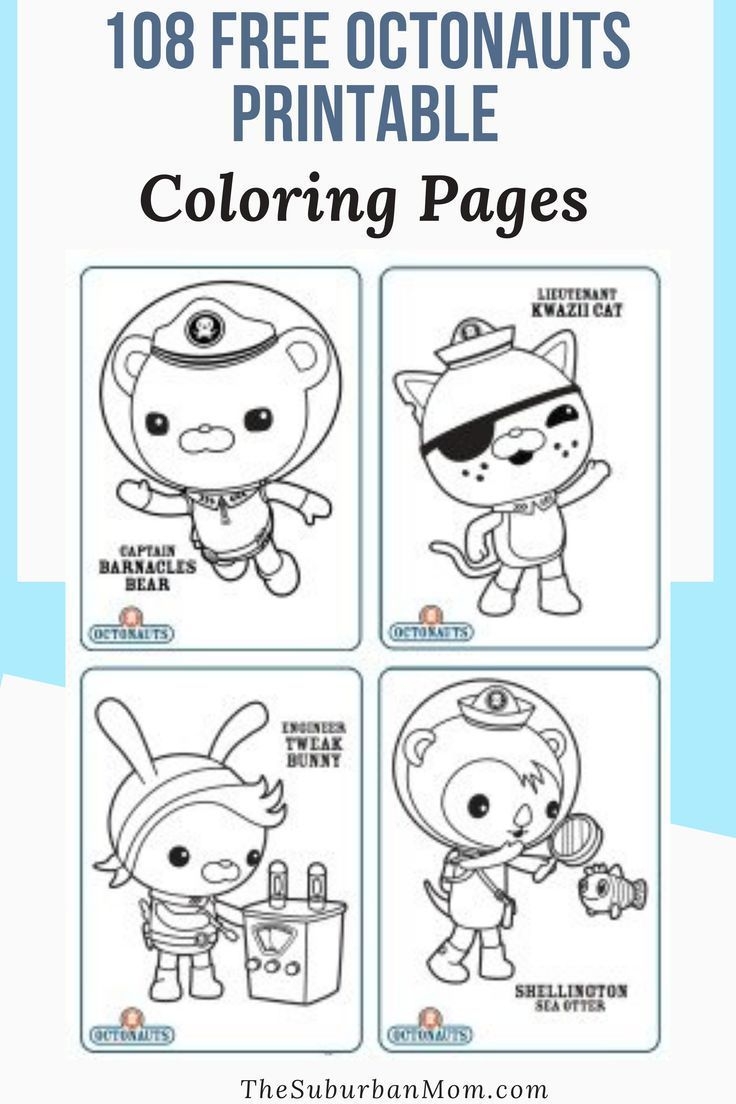 108 Free Octonauts Printable Coloring Pages TheSuburbanMom