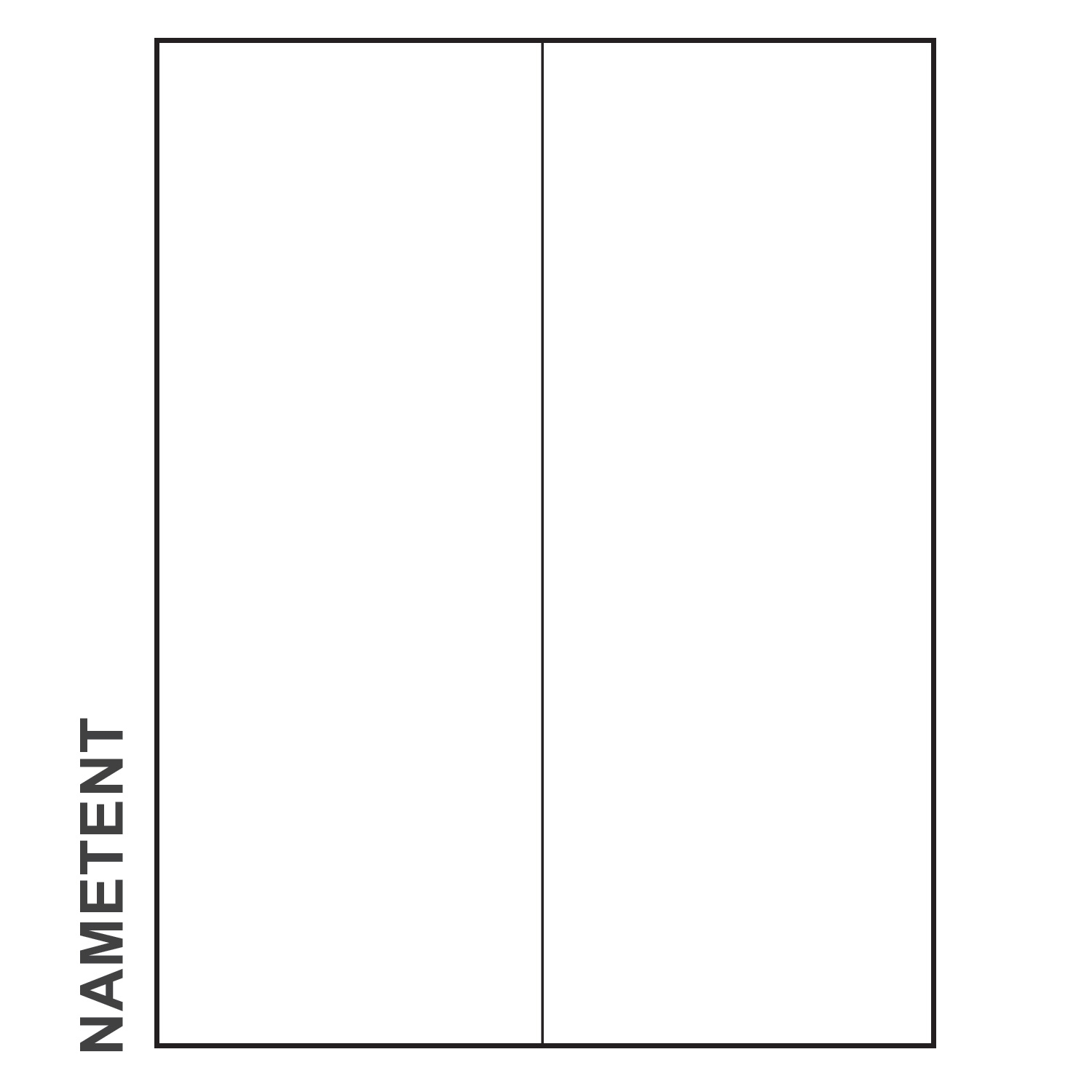 11 X 4 1 4 Blank Paper Nametent Pack Of 100 Pc nametag