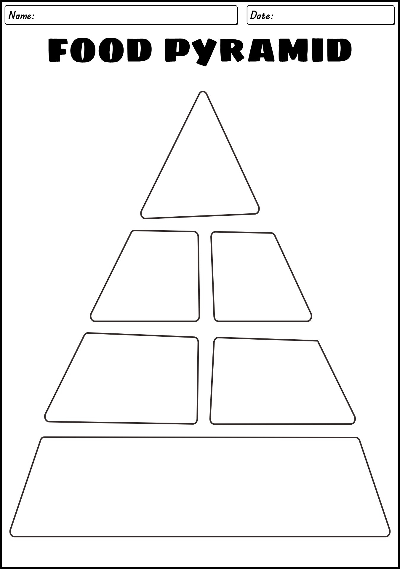 Blank Printable Pyramids
