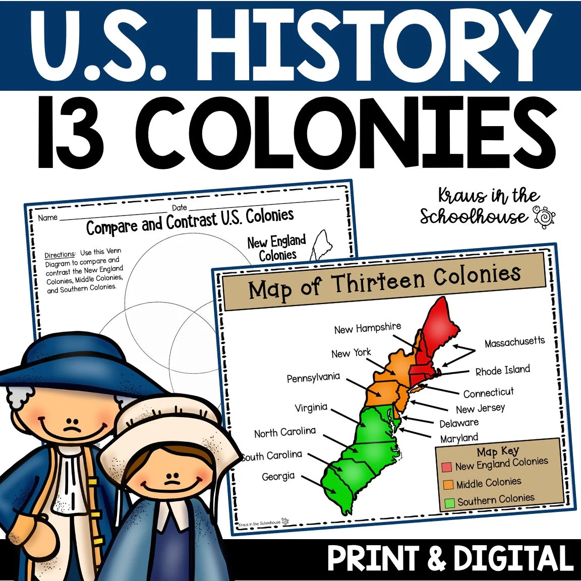 13 Colonies Printables US History Activity Sheets 13 Original 