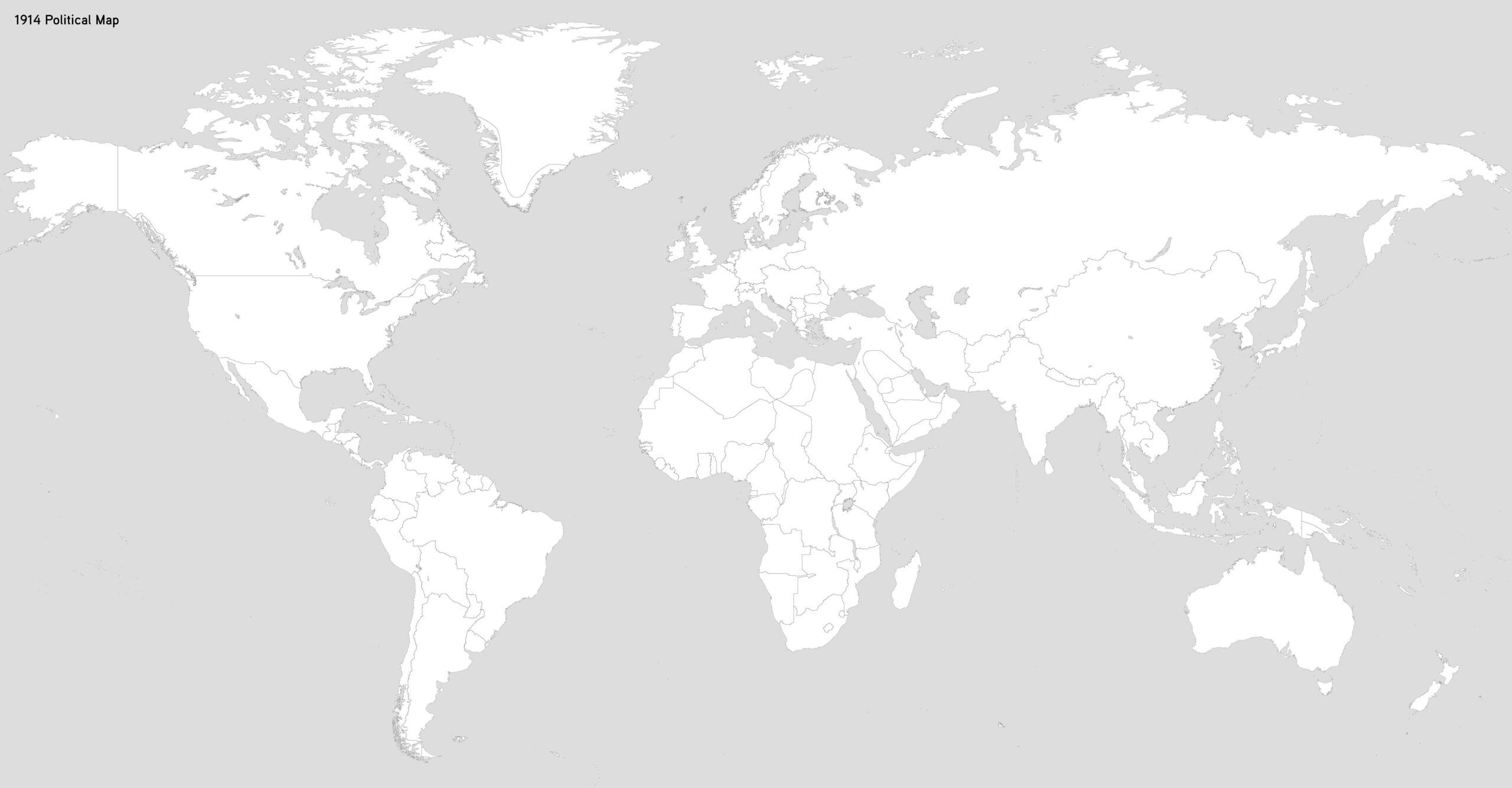 1914 CE Blank Map