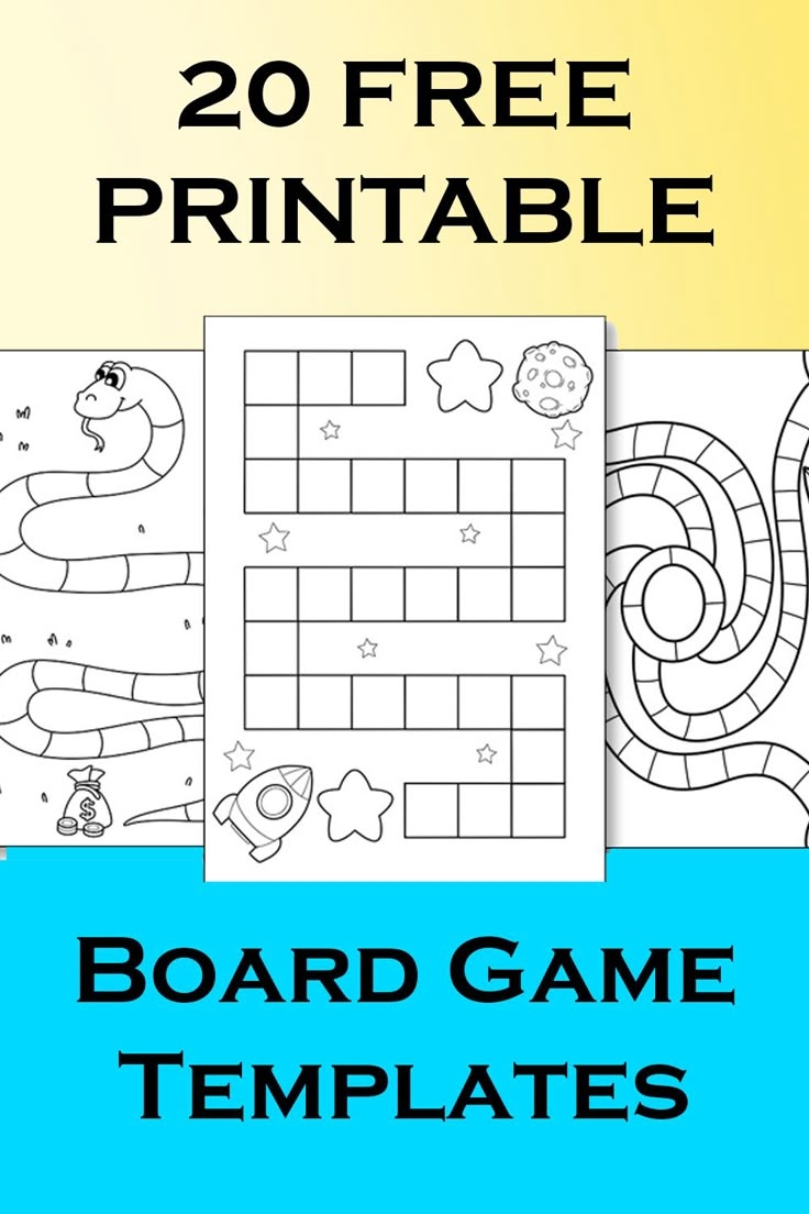 Free Printable Blank Game Board