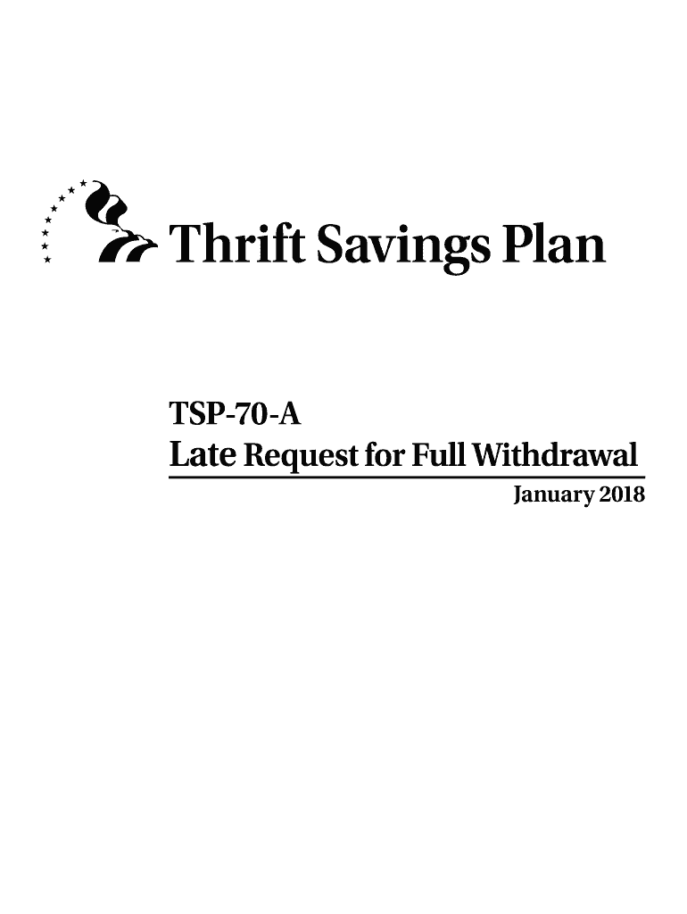 2018 2025 Form TSP 70 A Fill Online Printable Fillable Blank 
