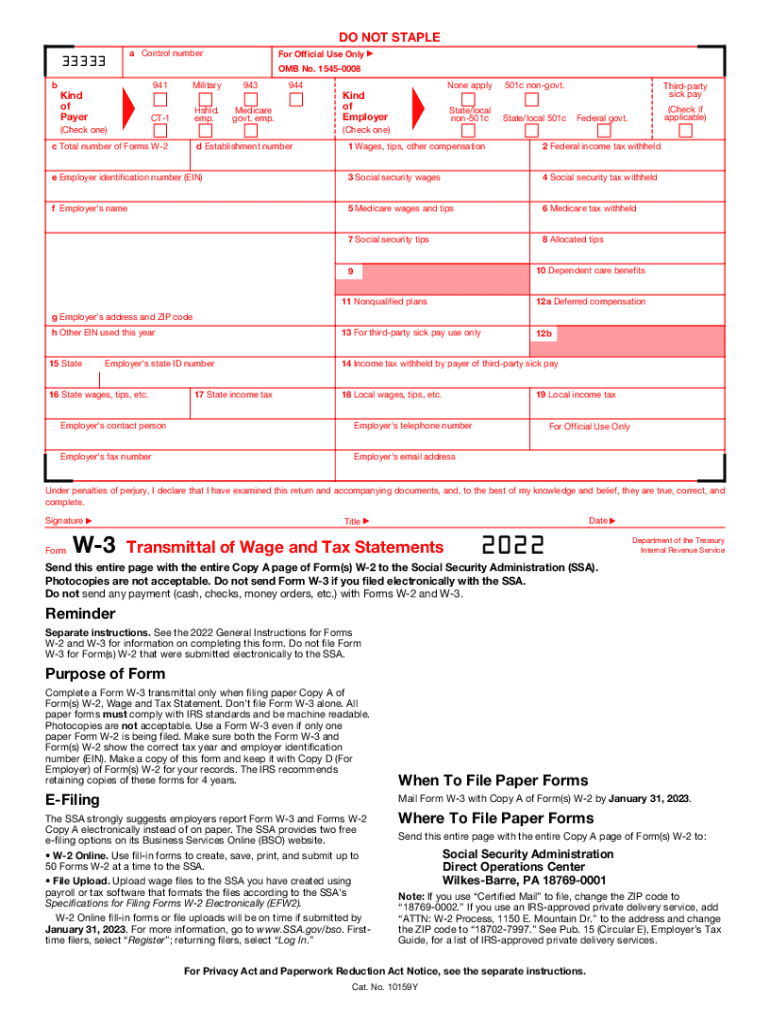 2022 W3 Form Fill Out amp Sign Online DocHub