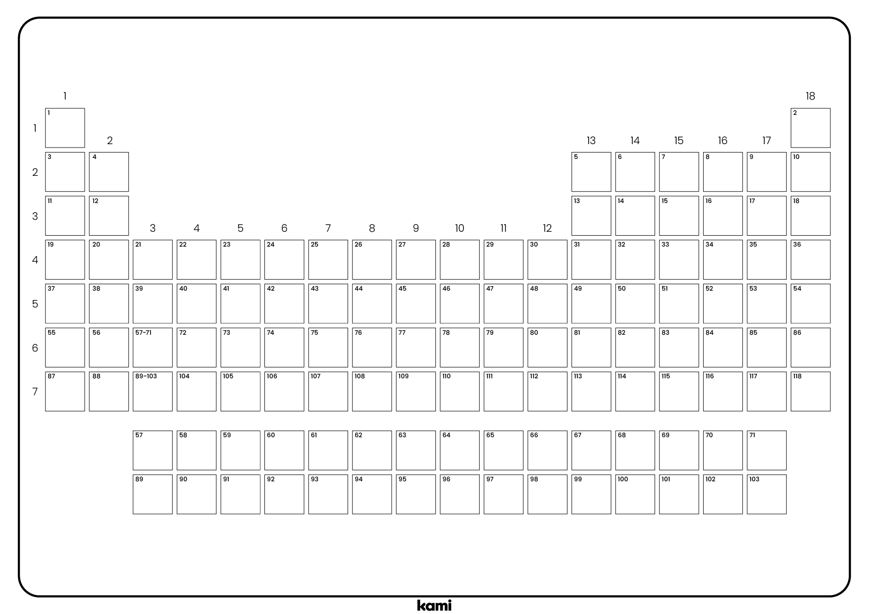 22 Blank Periodic Table Doc Free To Edit Download amp amp Print 