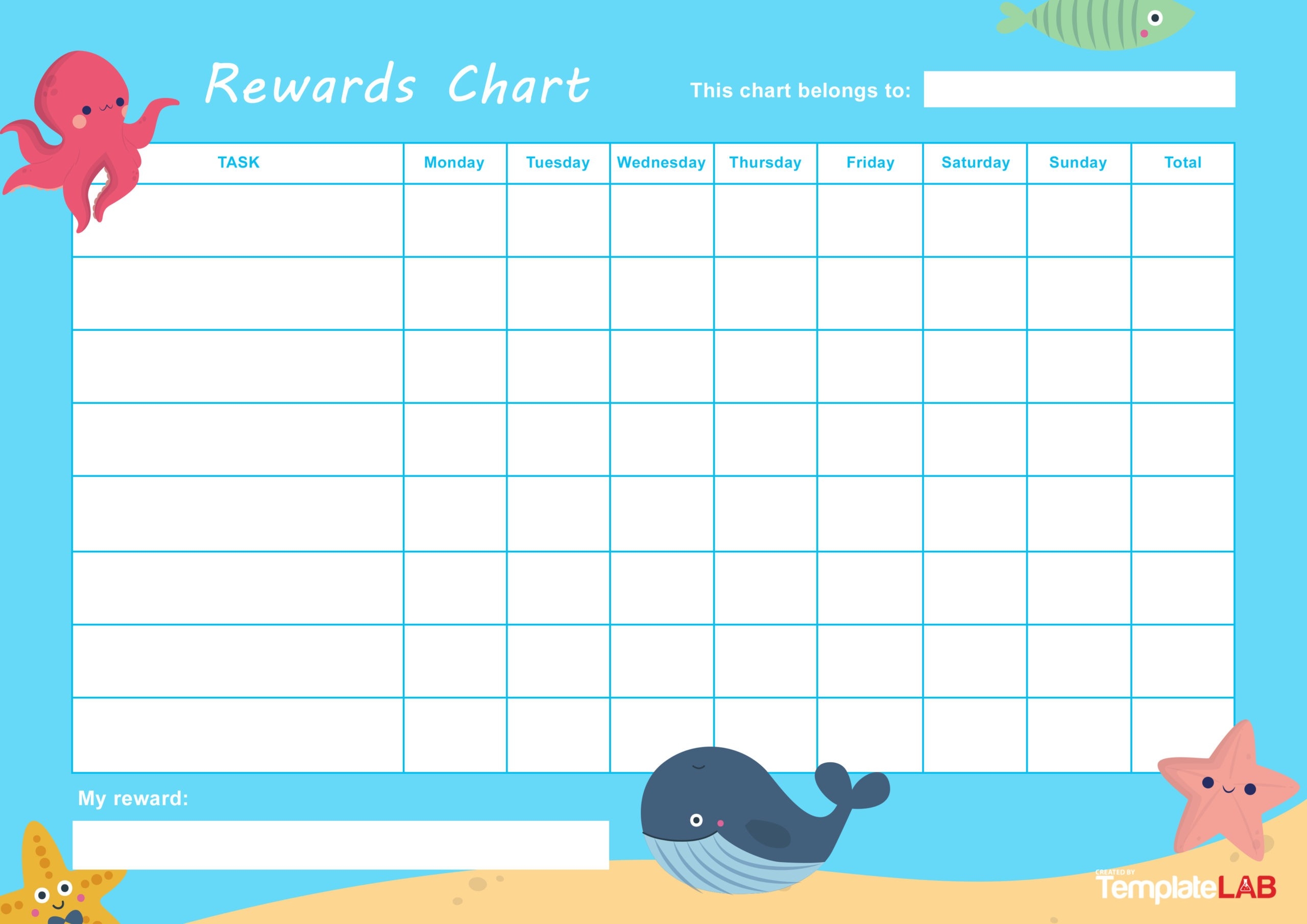 Blank Incentive Chart Printable