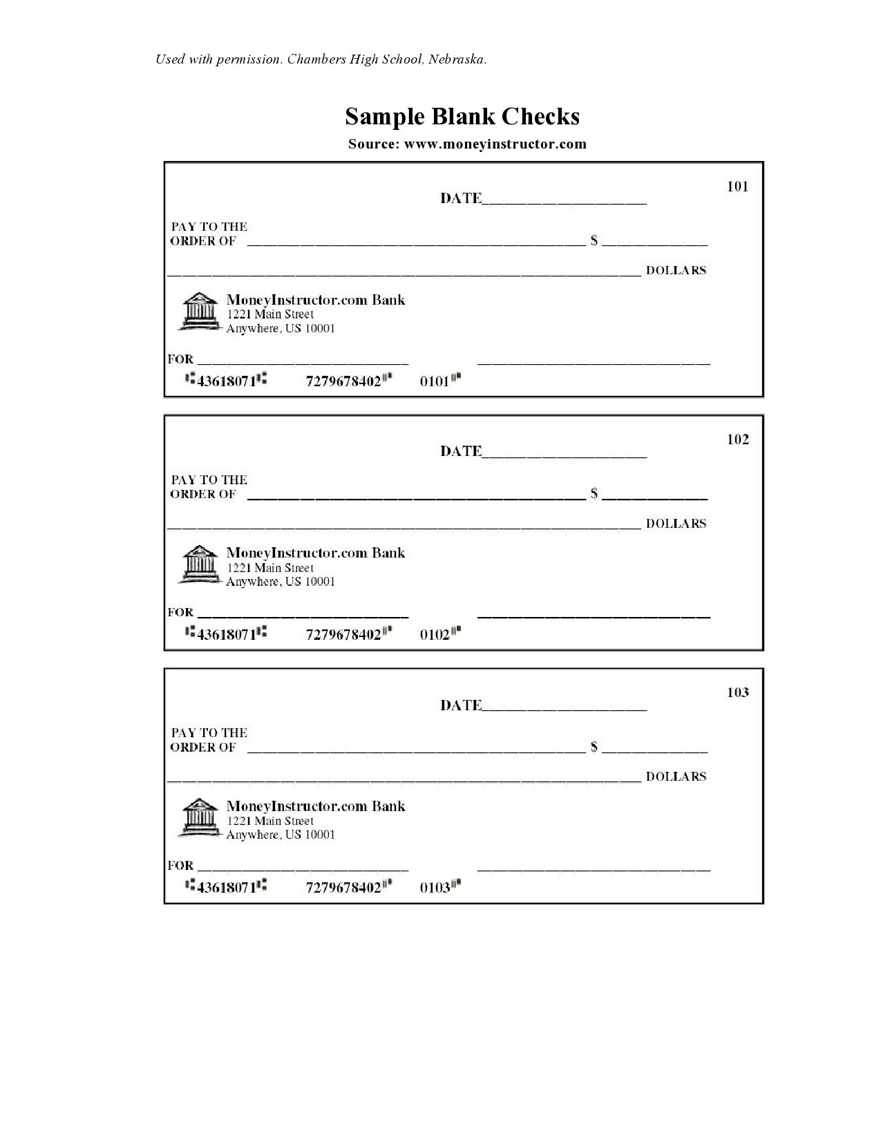 23 Blank Check Templates Real amp Fake TemplateLab