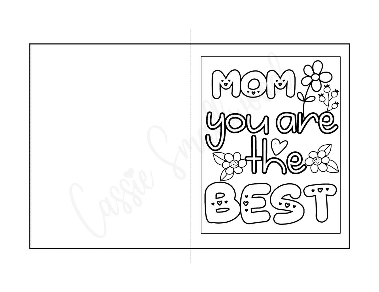 26 Unique Printable Mother s Day Cards To Color PDF Cassie 