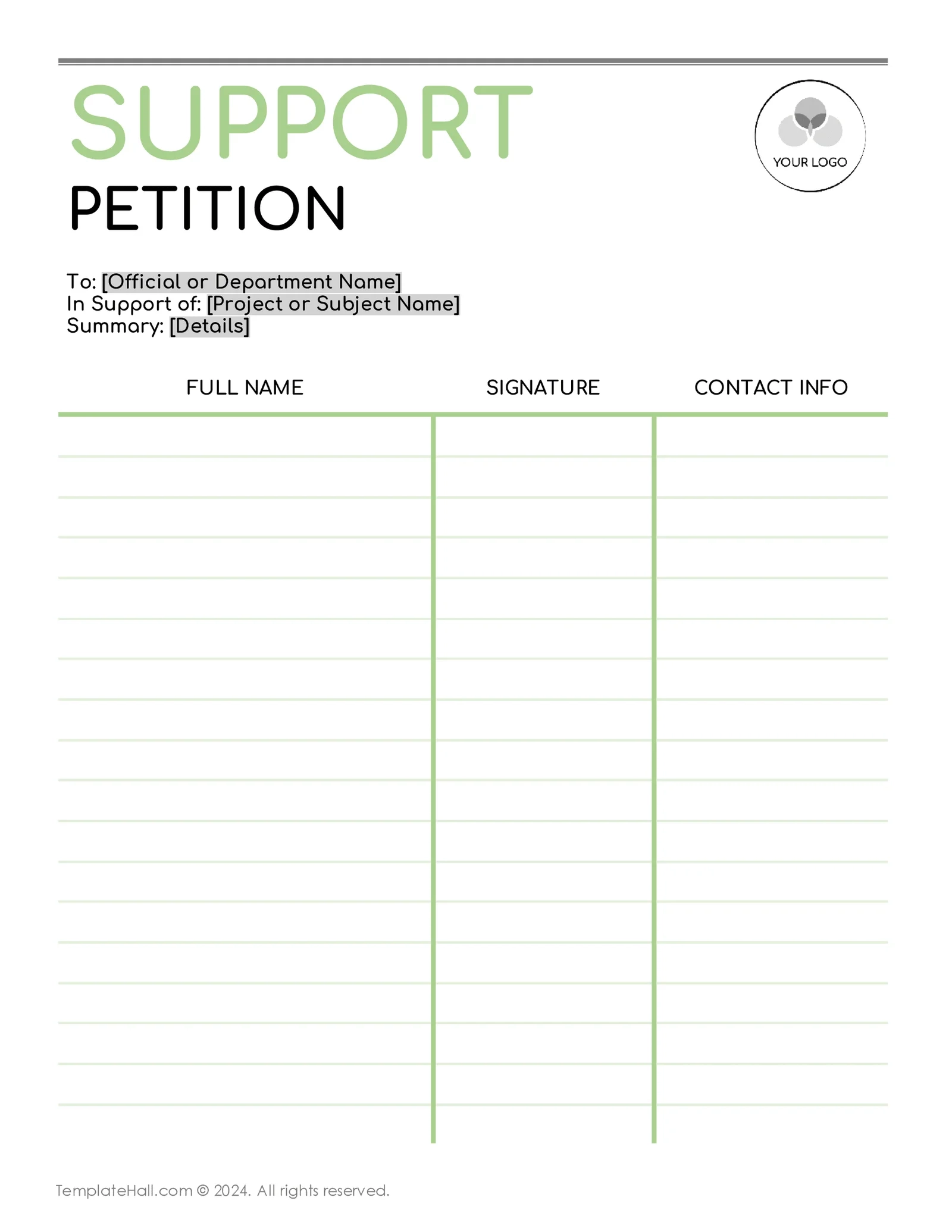 3 Free Petition Templates For Every Cause