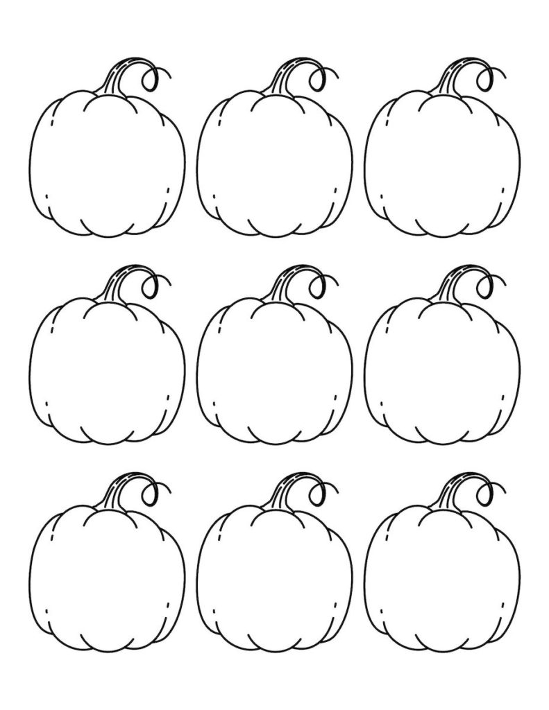 Printable Blank Pumpkins