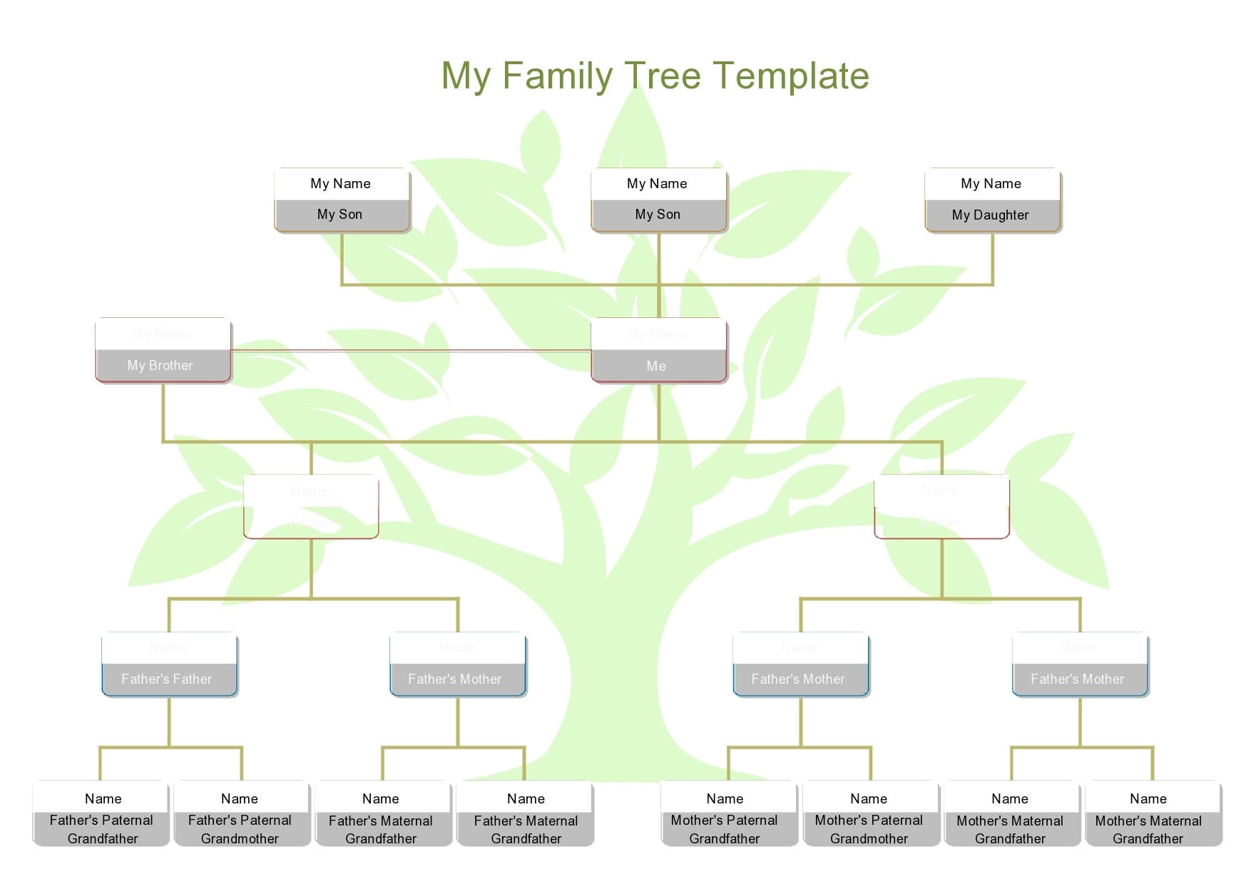 Printable Blank Family Tree