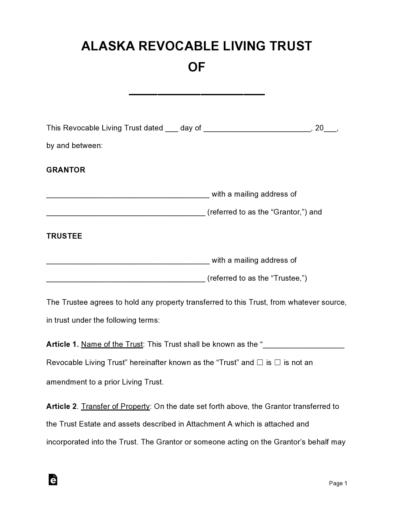 30 Free Living Trust Forms amp Templates Word TemplateArchive