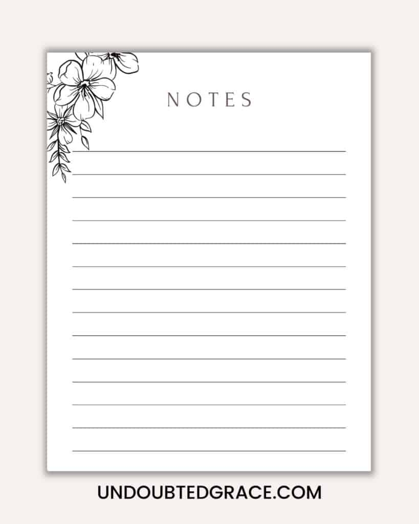Blank Journal Printable