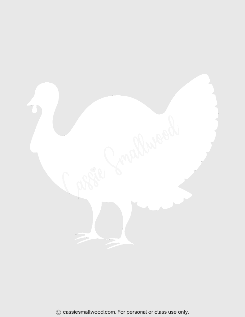 Blank Printable Turkey