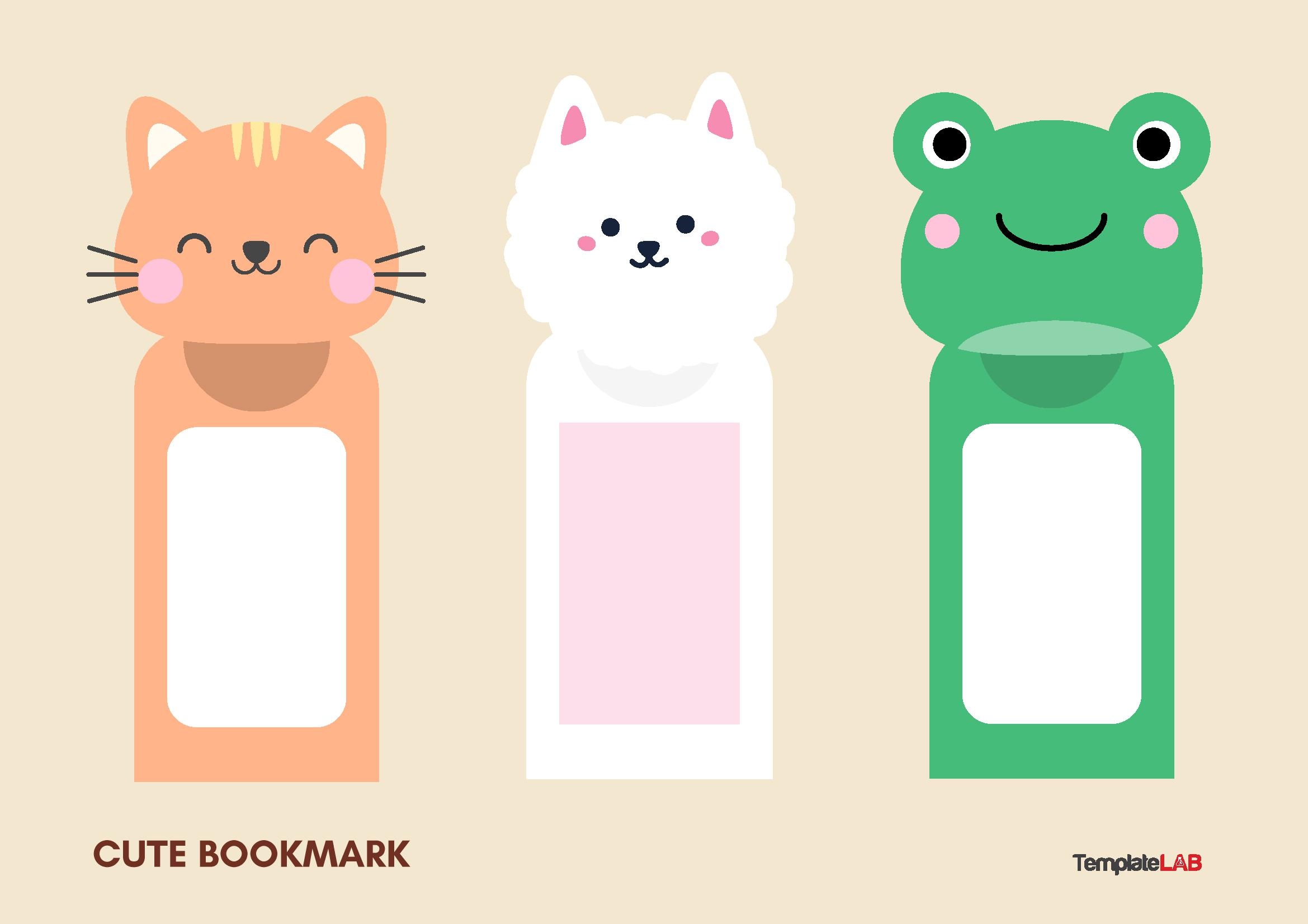 Free Blank Printable Bookmark Templates