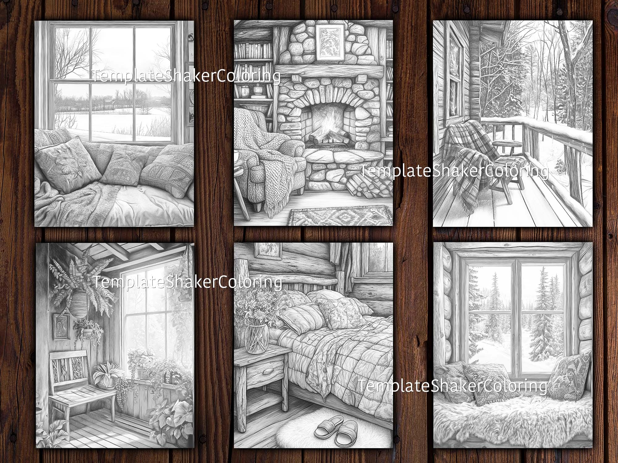 Printable Blank Log Cabin Sheets