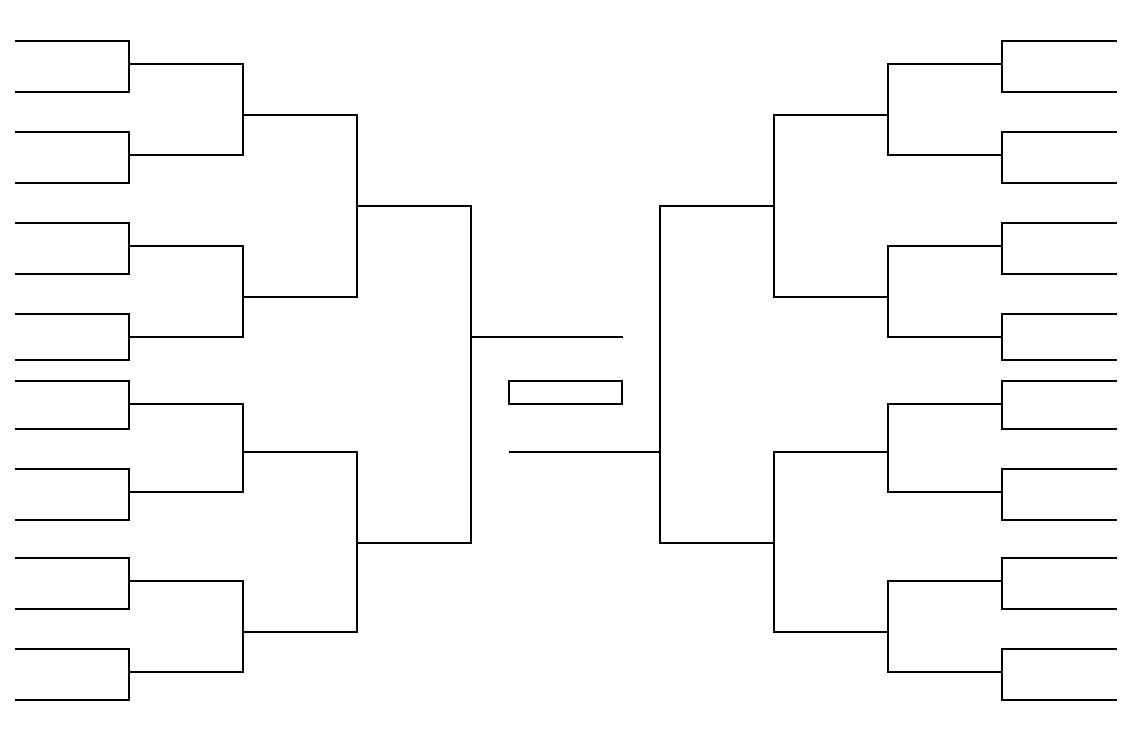 32 Team Bracket Single Elimination Printable Tournament Bracket 