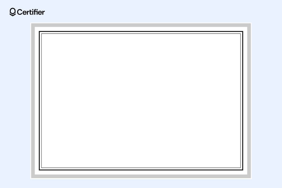Printable Blank Certificate Borders