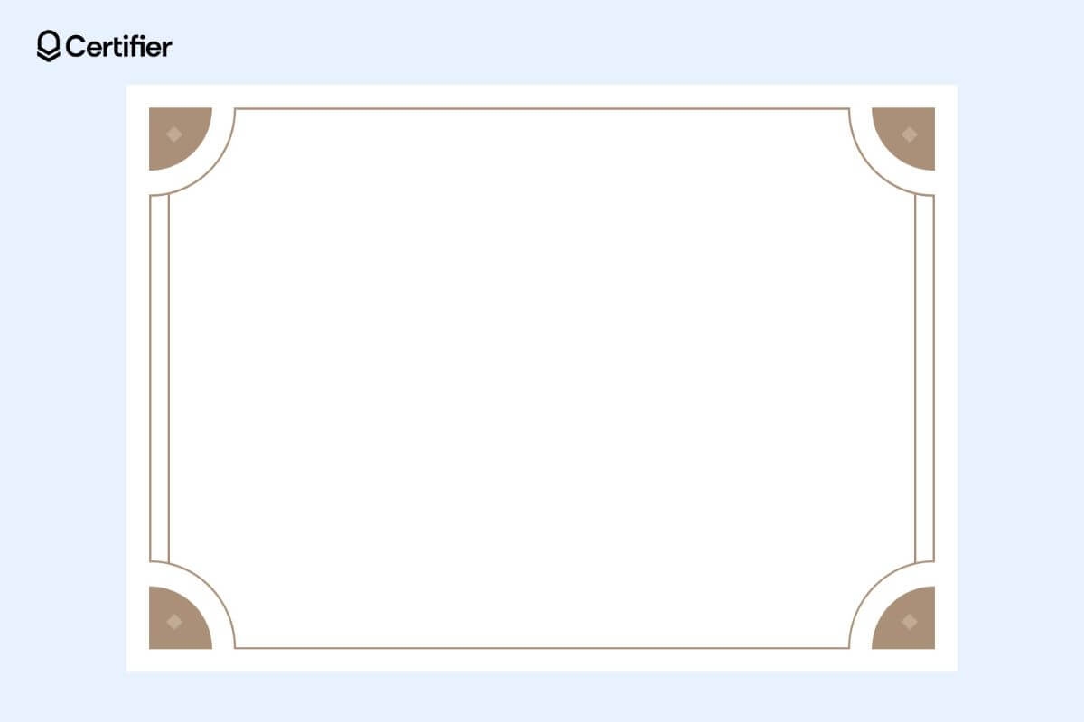 Printable Blank Certificate With Boarders