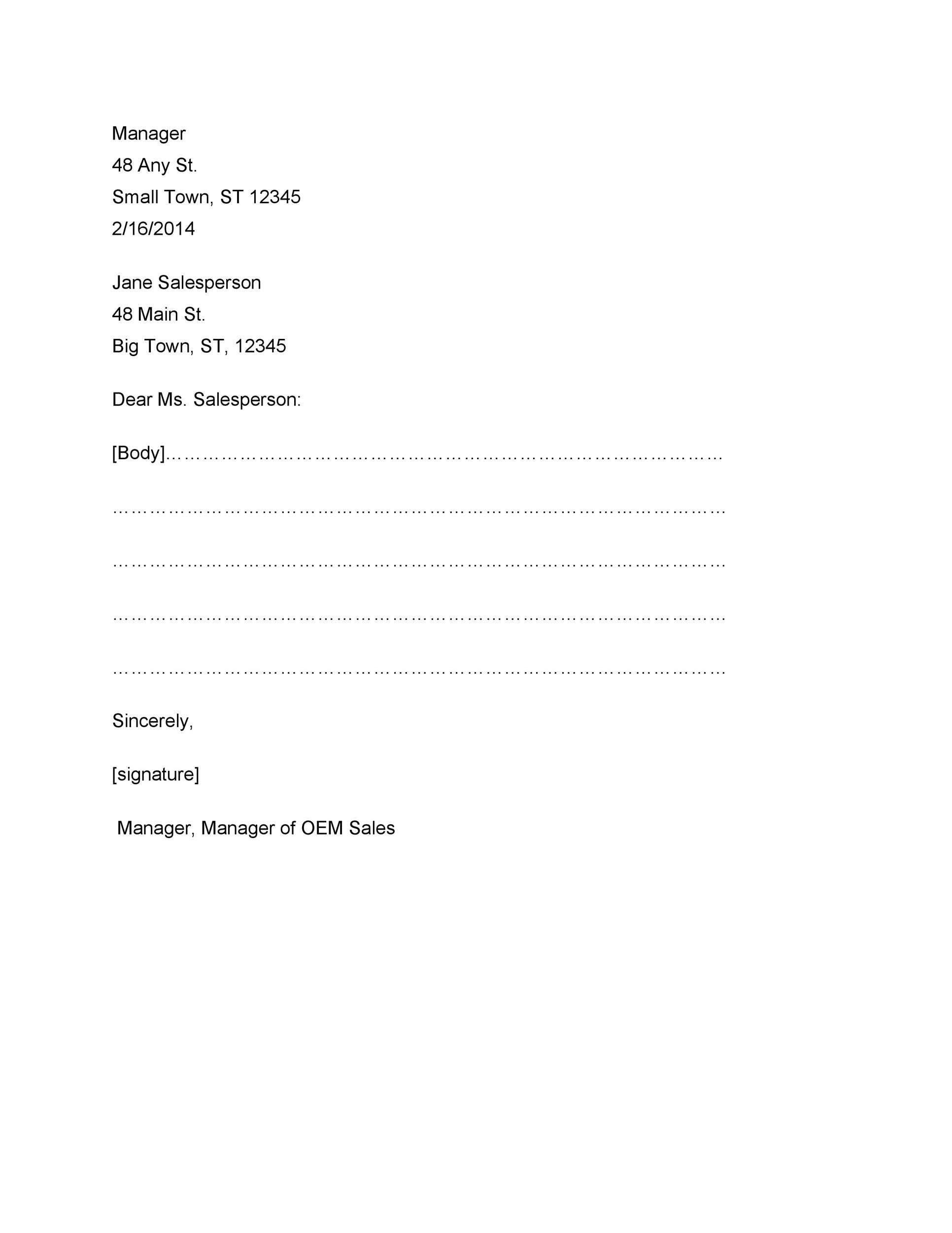 35 Formal Business Letter Format Templates amp Examples TemplateLab