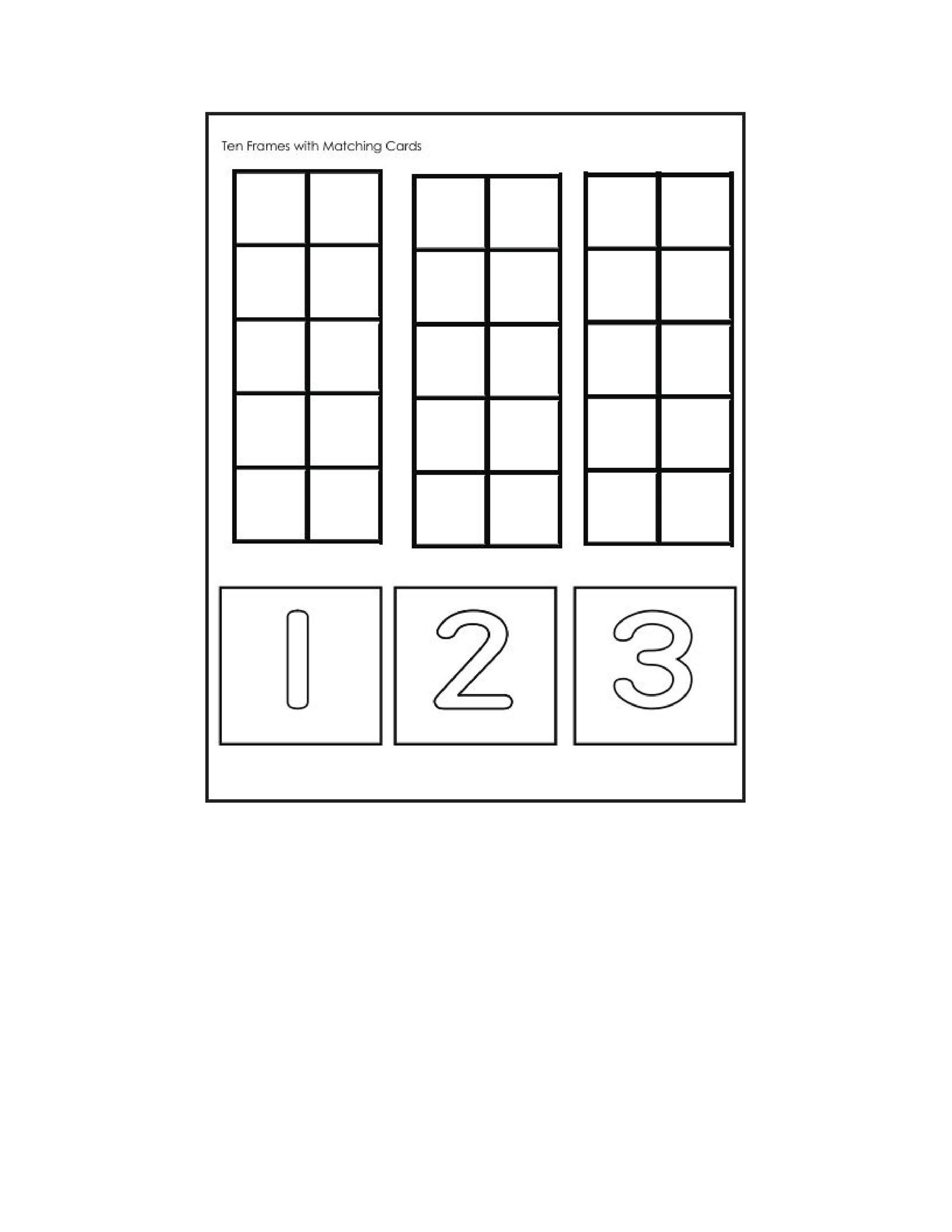 36 Printable Ten Frame Templates Free TemplateLab