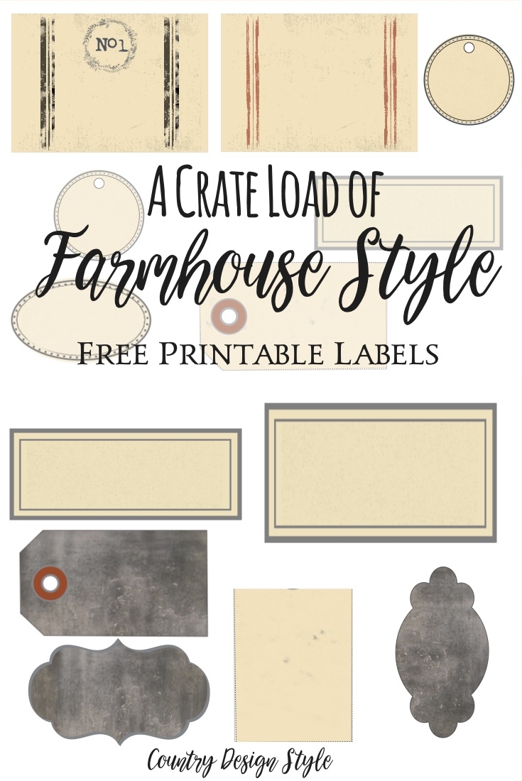 365 Farmhouse Style Labels Country Design Style