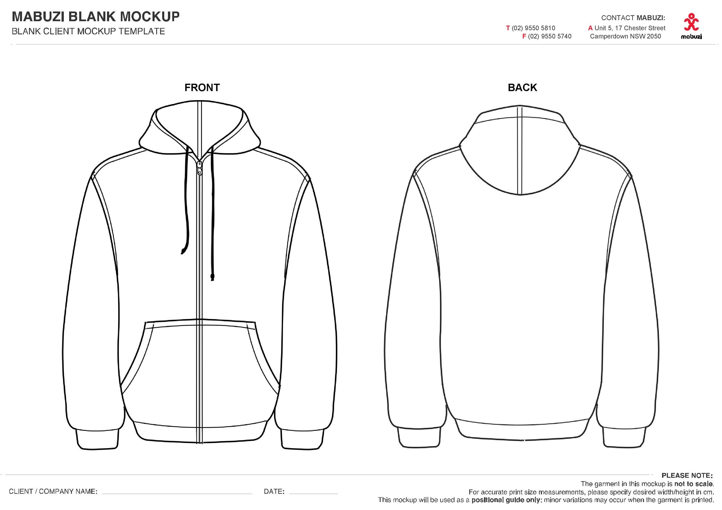 39 Blank Hoodie Templates Hoodie Mockups TemplateLab