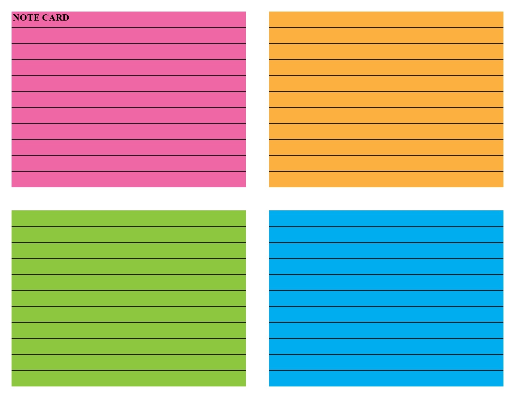 39 Simple Note Card Templates amp Designs TemplateLab