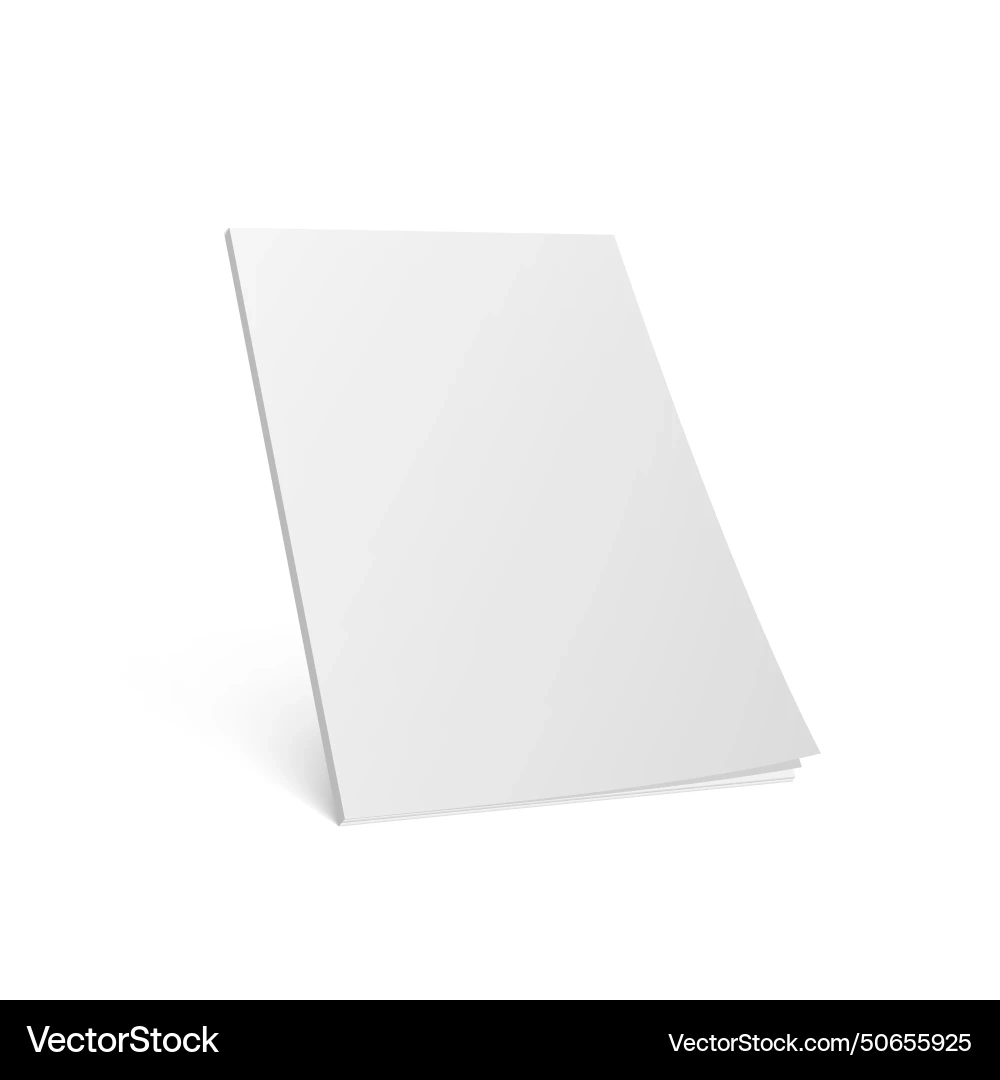3d Blank Magazine Or Small Book Cover Royalty Free Vector