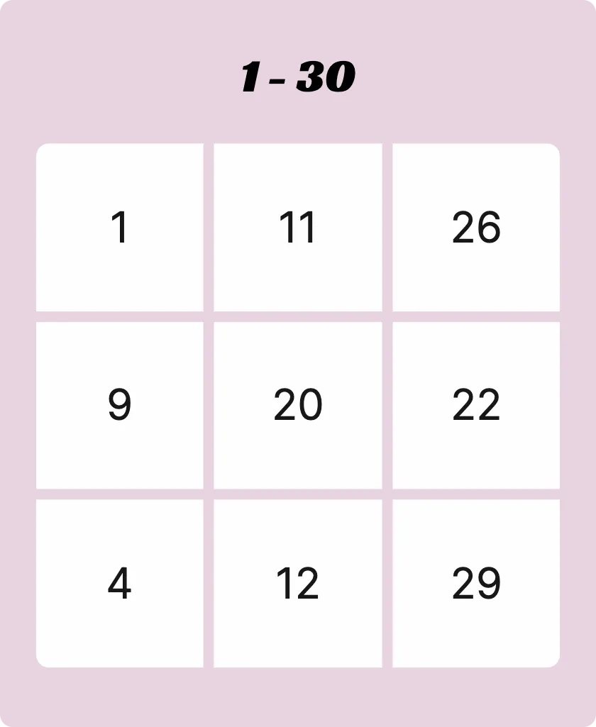 Printable Blank Bingo Cards 3x3