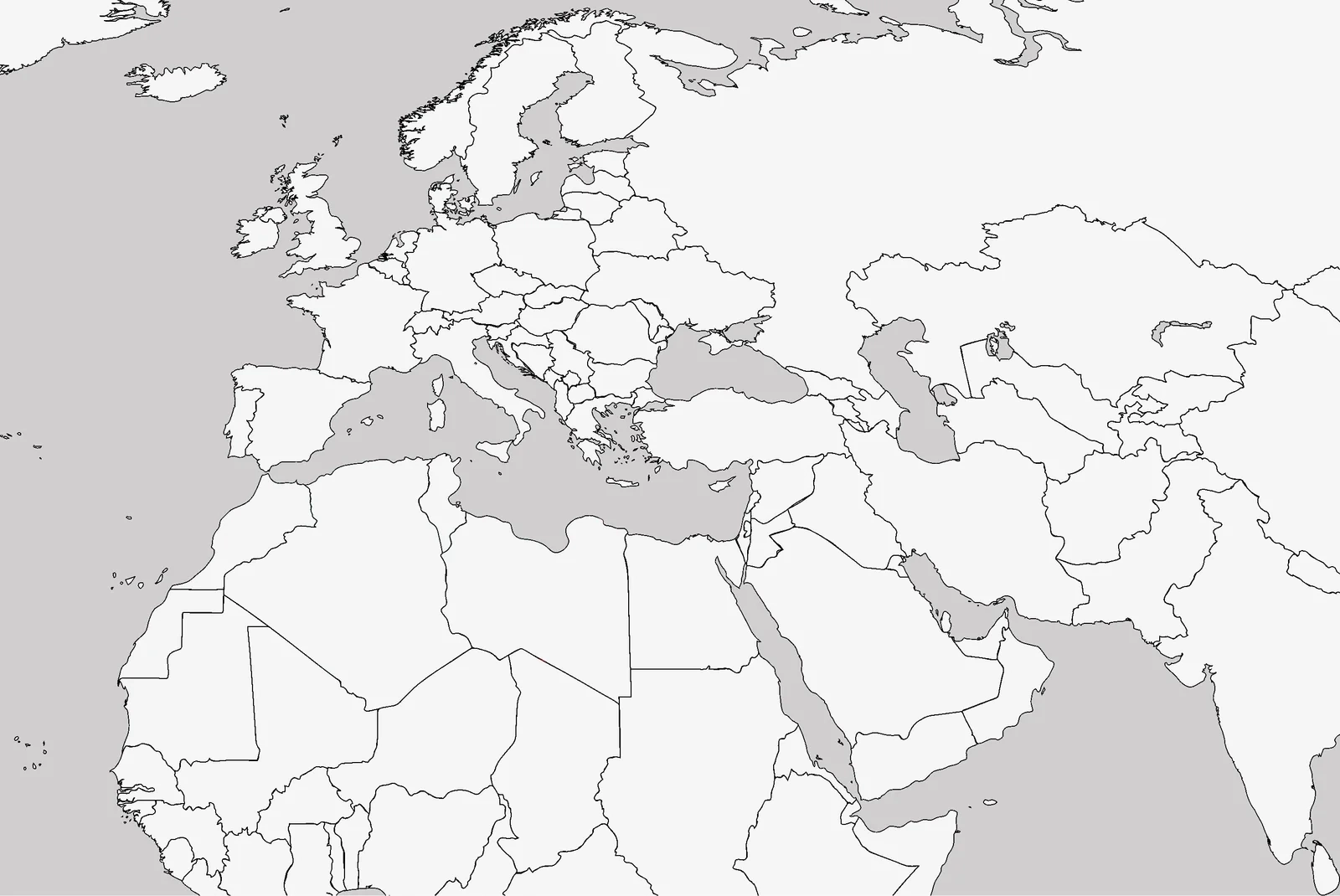 4 Free Full Detailed Blank And Labelled Printable Map Of Europe 