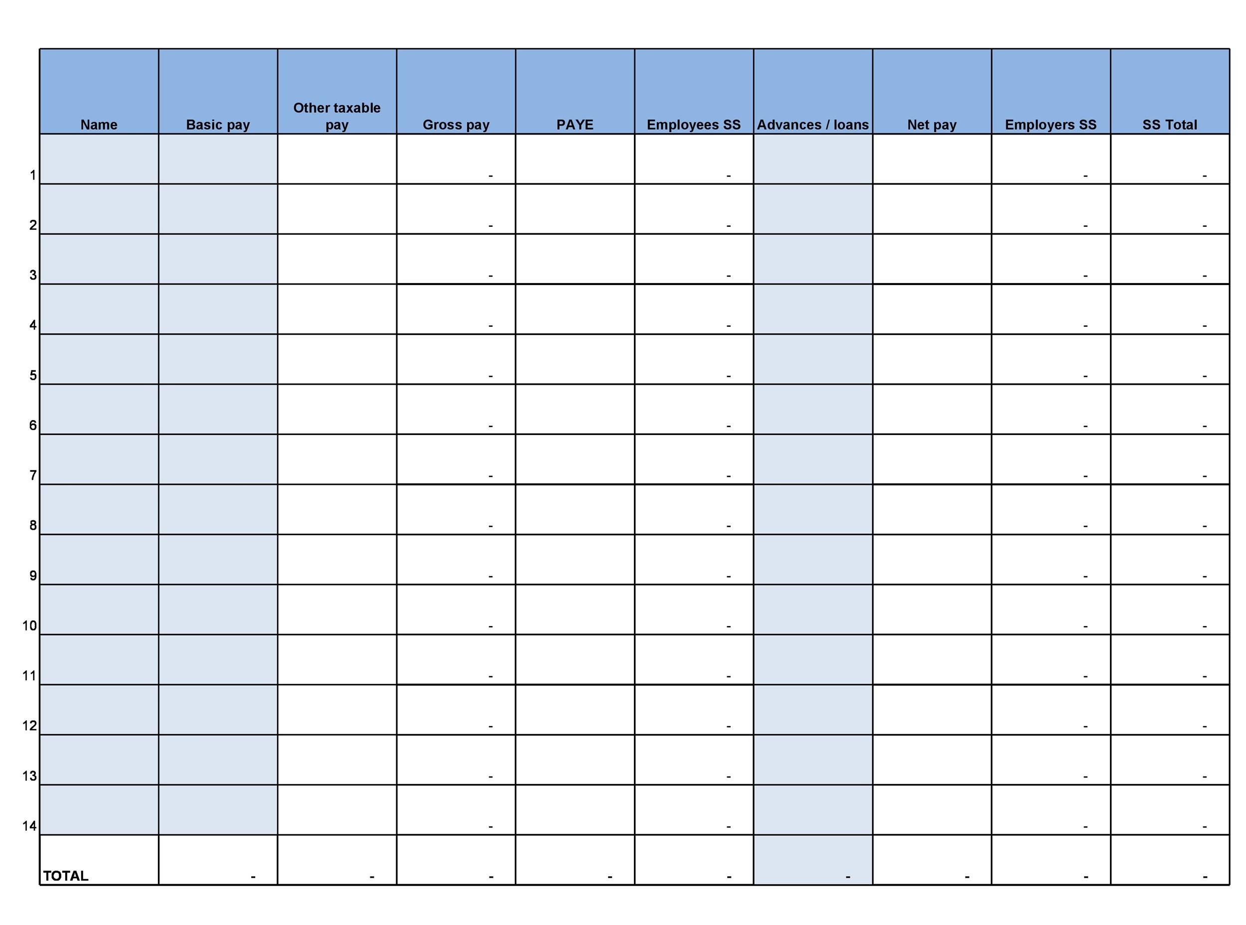 40 Free Payroll Templates amp Calculators TemplateLab