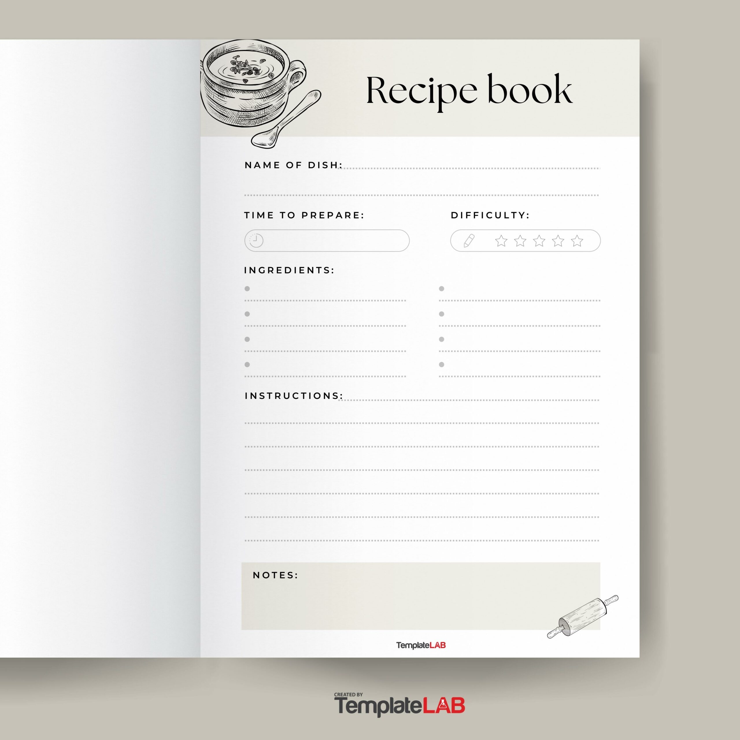 42 Perfect Cookbook Templates Recipe Book amp Recipe Cards 