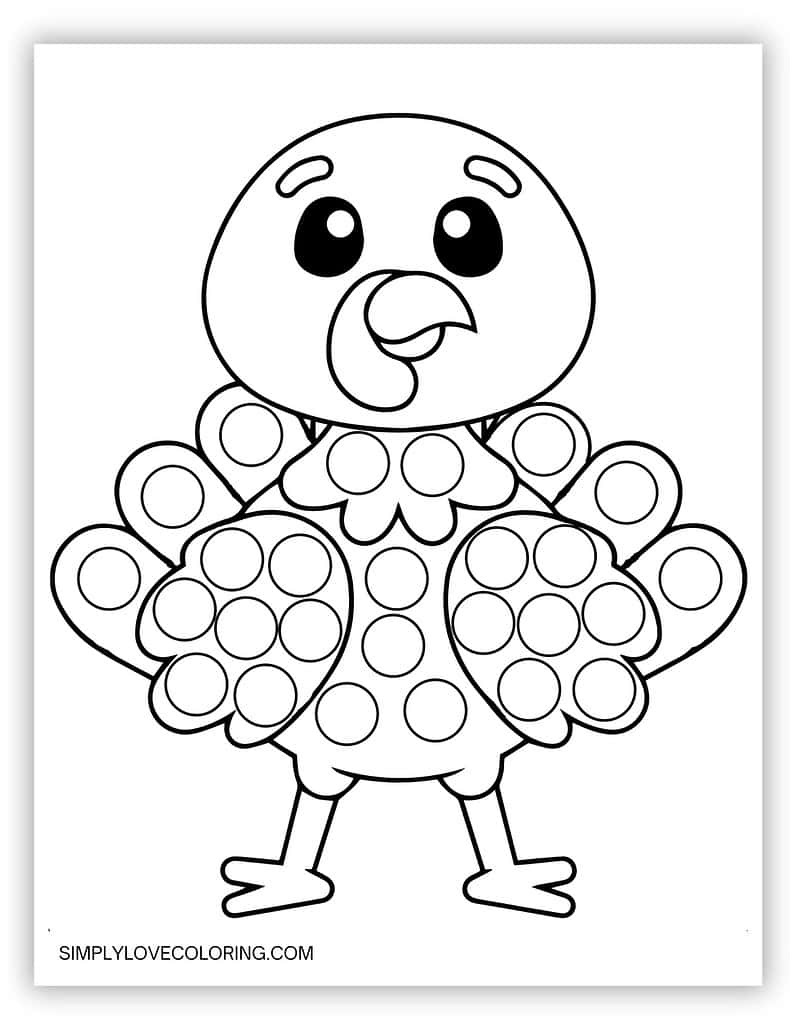 Printable Blank Turkey Dots