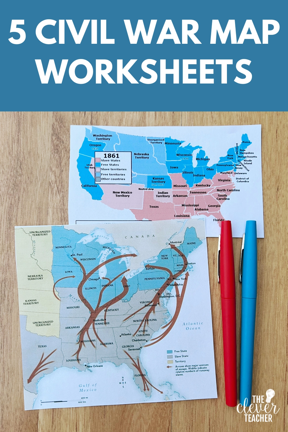 Blank Printable Civil War Map