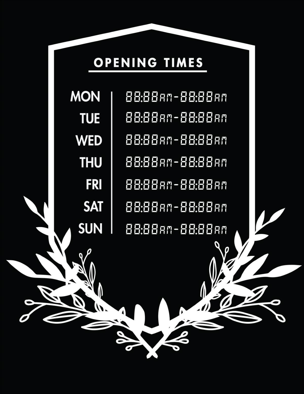 50 Free Business Hours Of Operation Sign Templates Customize amp Print