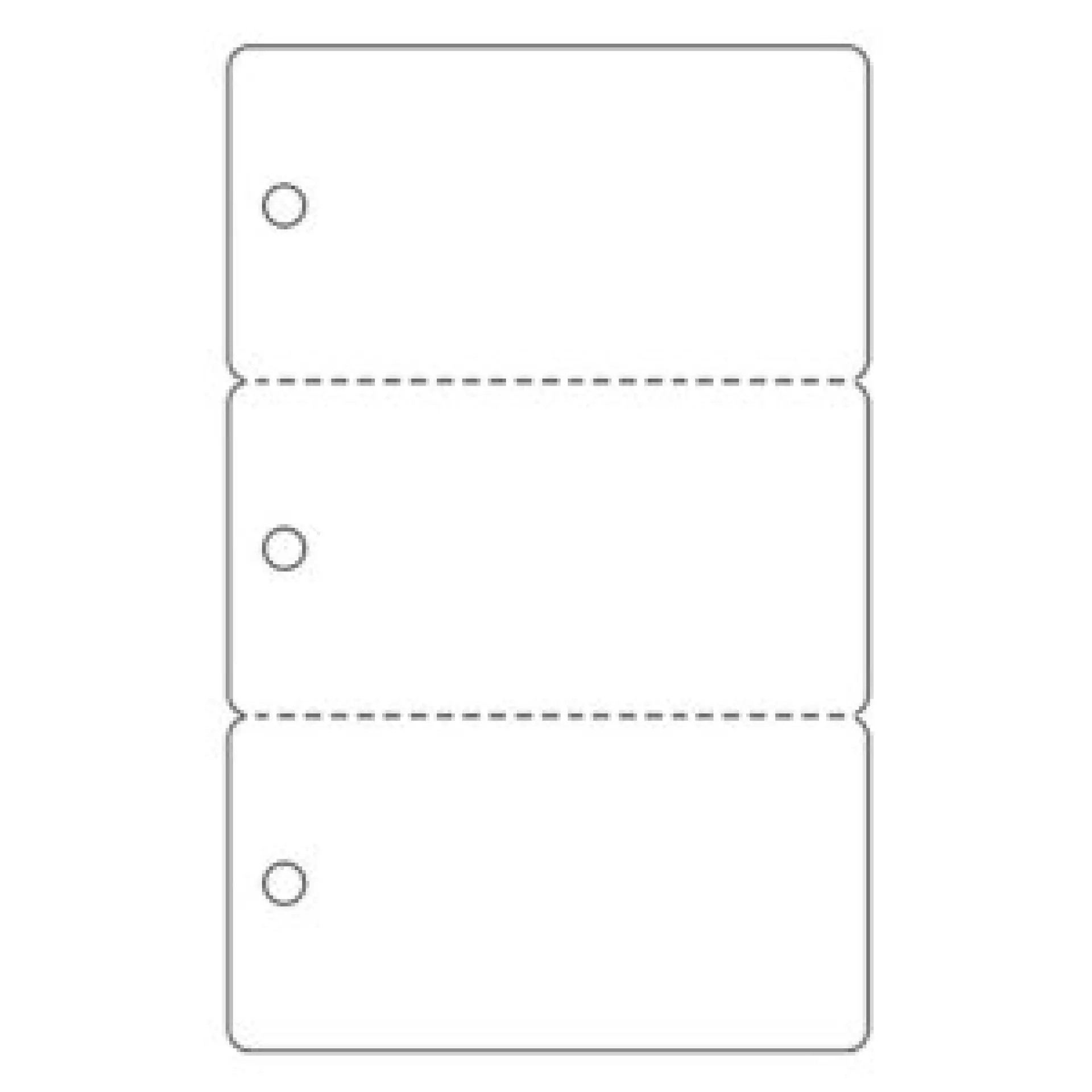 50 KeyTag Inkjet PVC Cards 3 up Inkjet Printable KeyTags