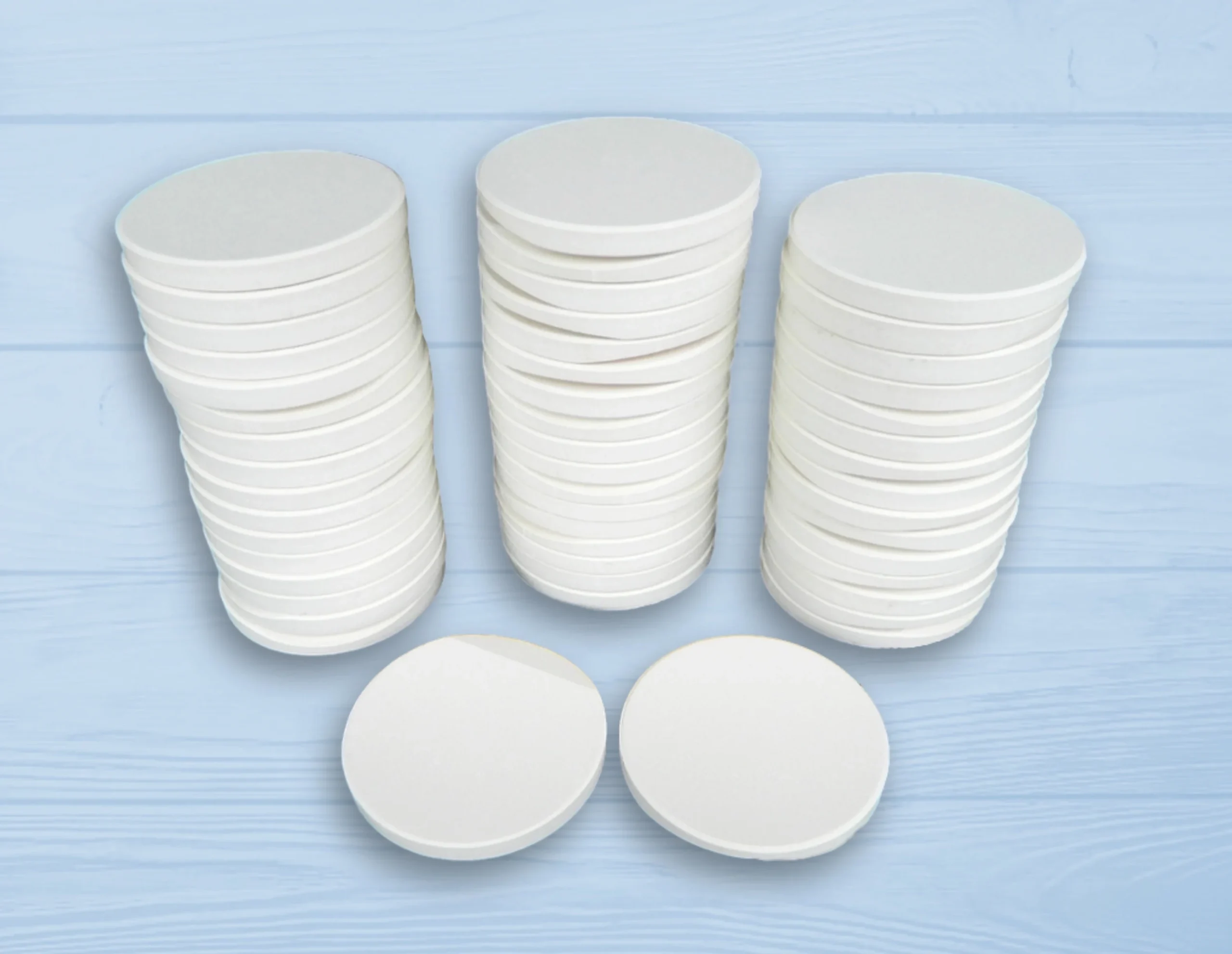 50 Pack Blank Absorbent Stone Car Coasters 2 50 In Diameter 