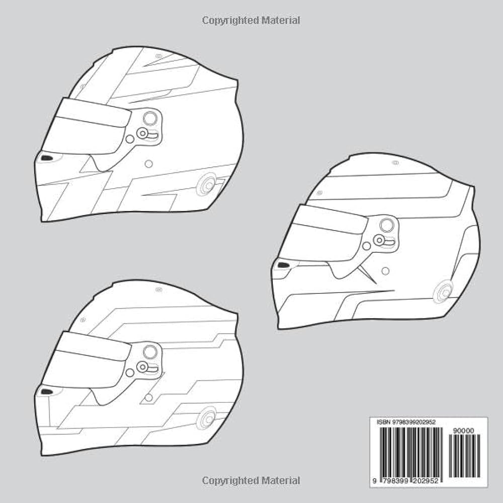 50 Pages Racing Helmets Coloring Book Create And Colour Your Own Designs Woods Greg Amazon de Books