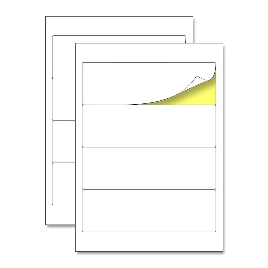 50 Sheets Folder Spine Self Adhesive Labels Printable A4 192 X 61 Mm Amazon de Stationery amp Office Supplies