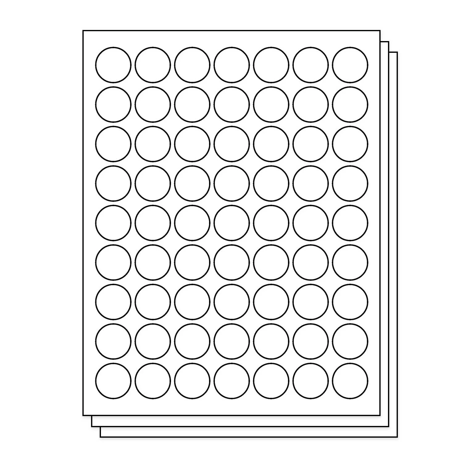 Blank 1in Circle Template Printable