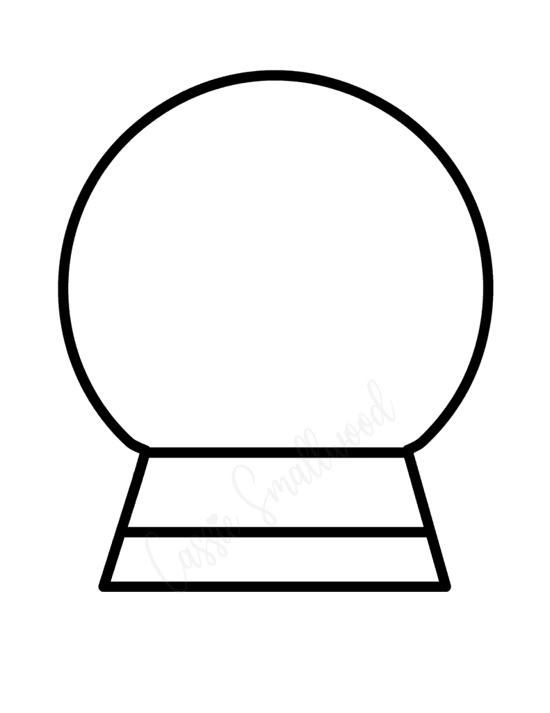 7 Cute Snow Globe Templates Cassie Smallwood