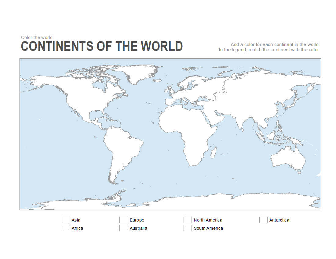 World Map Printable Label Blank