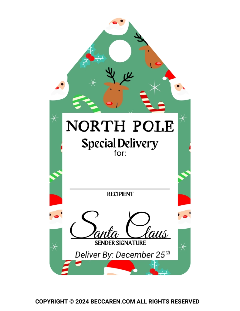 7 Printable Santa Gift Tags To Make Christmas Morning Magical 