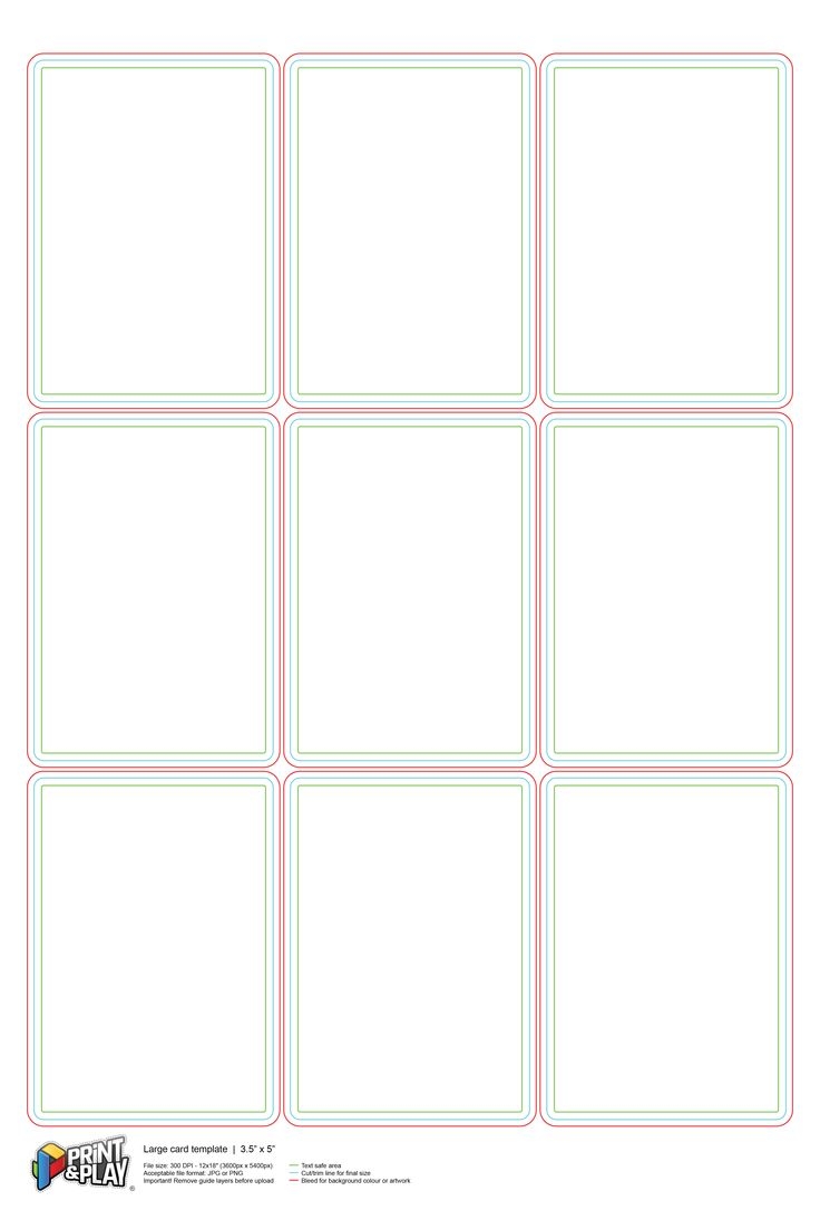 Printable Blank Card Full Page