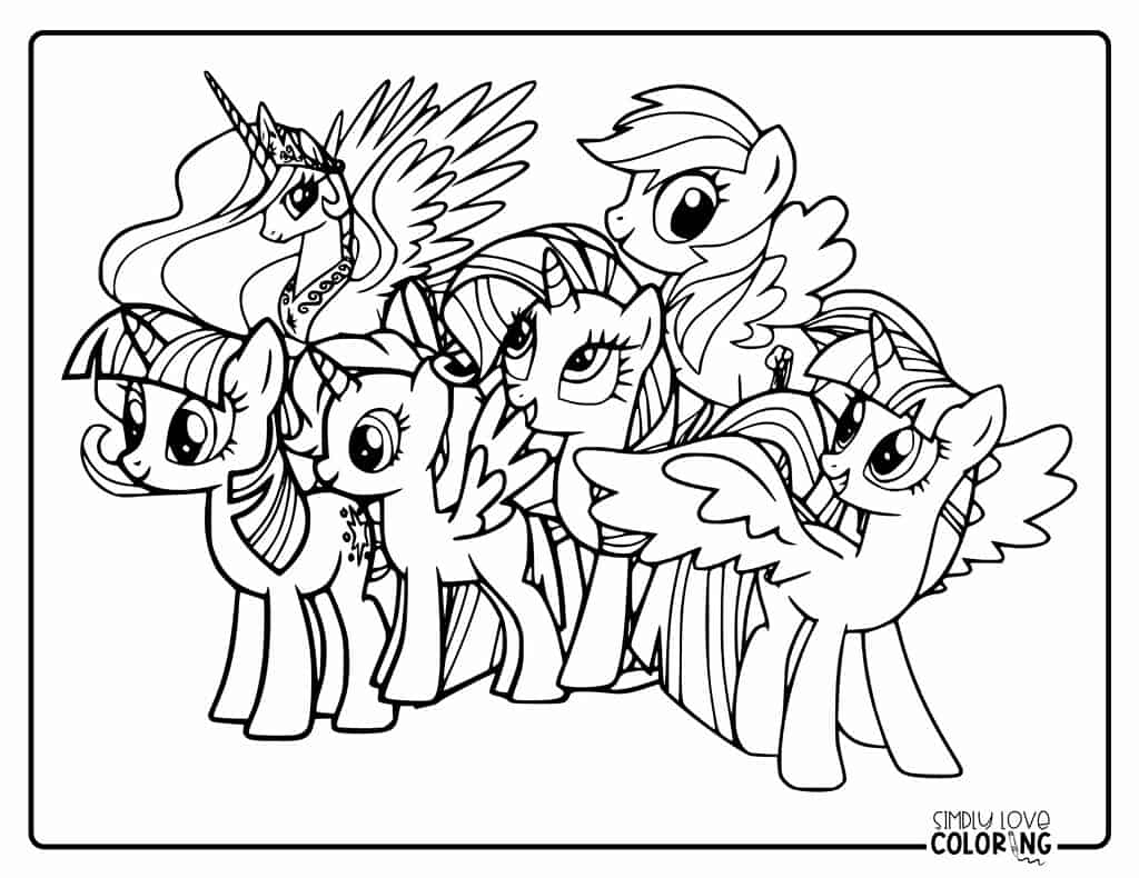 88 My Little Pony Coloring Pages Free PDF Printables Simply 