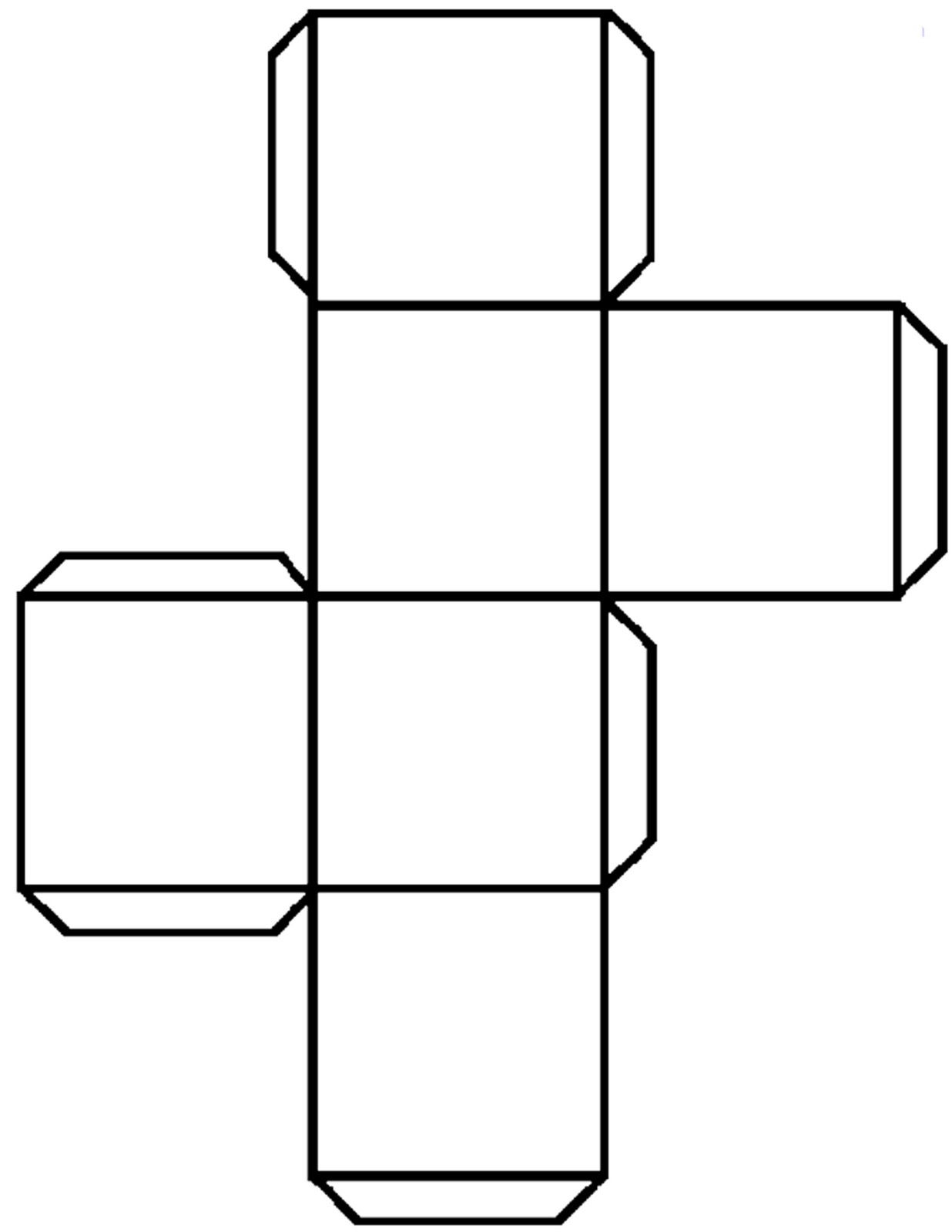 Printable Cube Template Blank